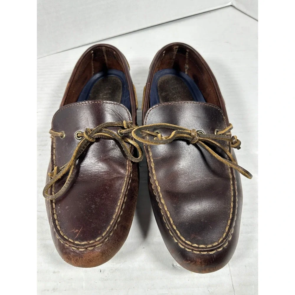Sperry Top-Sider Mens Dark Brown Leather Driving Loafers STS17881 Size‎ 10.5 M